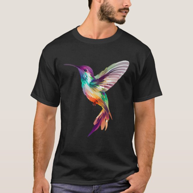 Hummingbird Bird Tree Beautiful Nature Spirit T-Shirt (Vorderseite)