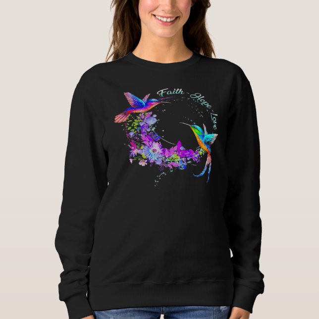 Hummingbird Bird Tree Schöne Natur Geist 1 Sweatshirt (Vorderseite)