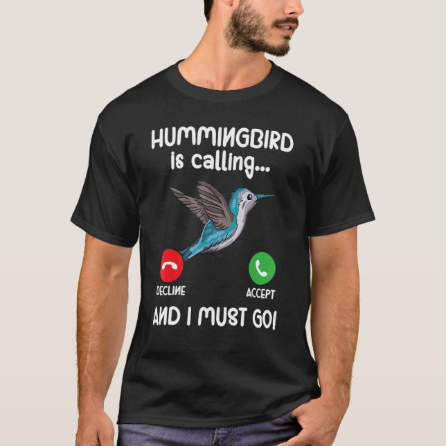 Hummingbird Bird Watching Bird Vogelbeobachter Bir T-Shirt (Vorderseite)