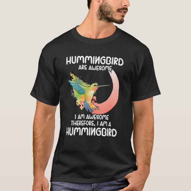 Hummingbird Bird Watching Bird Vogelbeobachter Bir T-Shirt (Vorderseite)