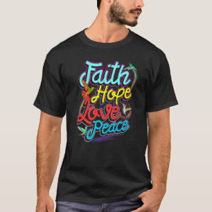 Hummingbird Birds Faith Hope Liebe Peace T-Shirt