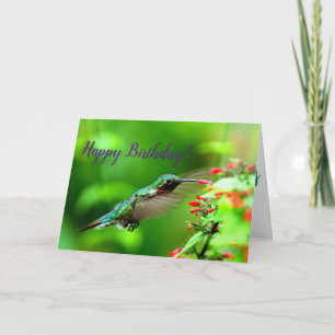 Hummingbird Birthday Karte