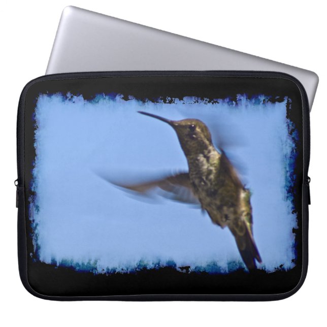 Hummingbird Black Edge Laptopschutzhülle (Vorderseite)