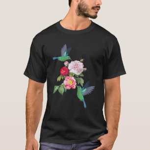 Hummingbird Blume Tree Graphic Funny Bird Lover T-Shirt