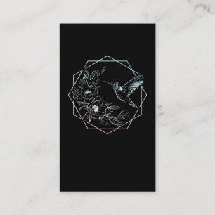 Hummingbird Blume Vogelbeobachtung Nature Bird Lov Visitenkarte