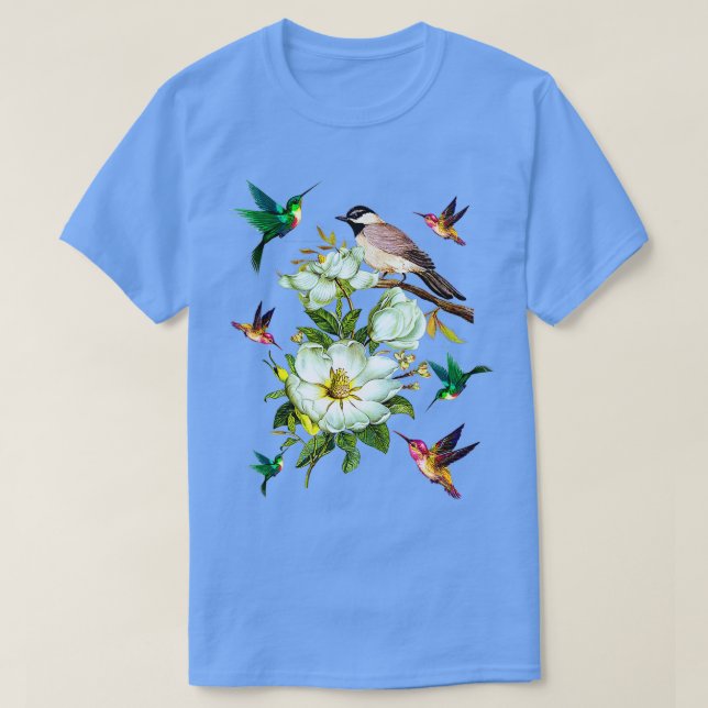 Hummingbird BlumenGeschenk LoverFrauen Männer Kind T-Shirt (Design vorne)