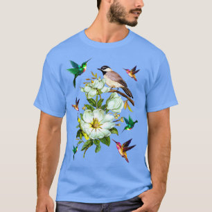 Hummingbird BlumenGeschenk LoverFrauen Männer Kind T-Shirt