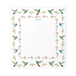 Hummingbird Border Notepad Notizblock