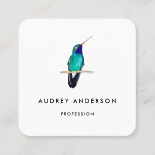 Hummingbird Business Card Quadratische Visitenkarte
