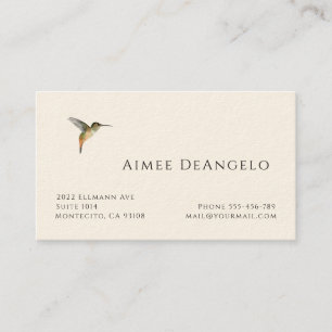 Hummingbird Business Card Visitenkarte
