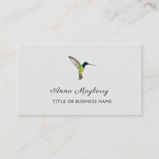 Hummingbird Business Card Visitenkarte (Vorderseite)