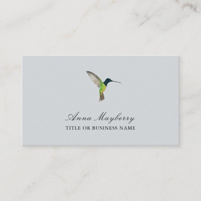 Hummingbird Business Card Visitenkarte (Vorderseite)
