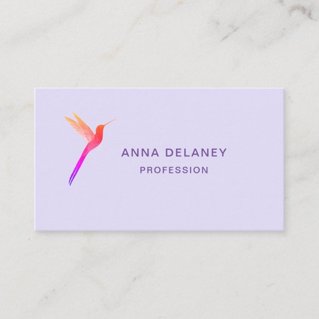 Hummingbird Business Card Visitenkarte (Vorderseite)