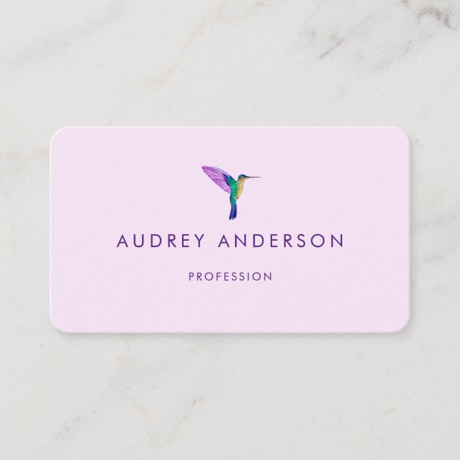 Hummingbird Business Card Visitenkarte (Vorderseite)