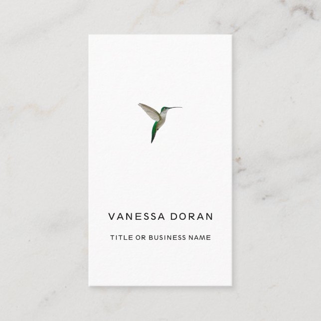Hummingbird Business Card Visitenkarte (Vorderseite)