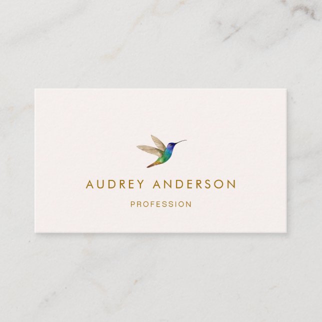 Hummingbird Business Card Visitenkarte (Vorderseite)