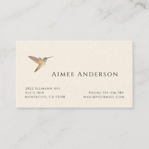 Hummingbird Business Card Visitenkarte