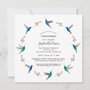 Hummingbird Christening Ankündigung