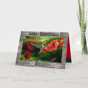 Hummingbird Christmas Card Feiertagskarte