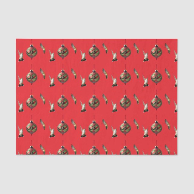 Hummingbird Christmas-Geschenktasche Seidenpapier (Vorderseite)
