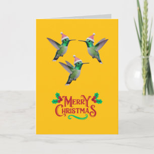Hummingbird Christmas Karte