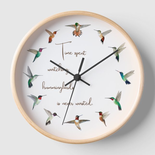Hummingbird Clock Uhr (Vorderseite)