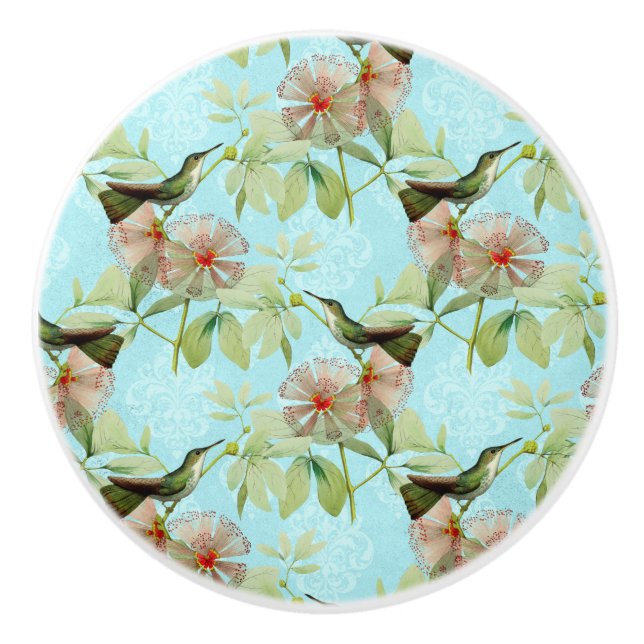 Hummingbird Colibri Keramikknauf (Vorderseite)