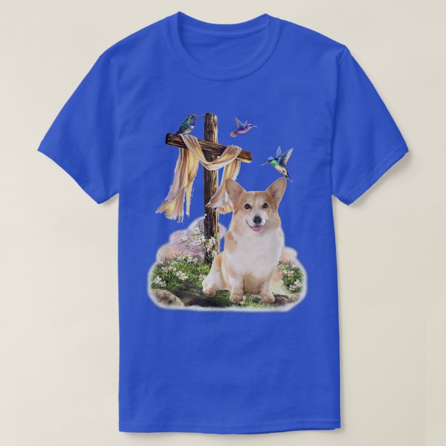 Hummingbird Corgi  T-Shirt (Design vorne)