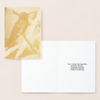 Hummingbird Custom Message Card