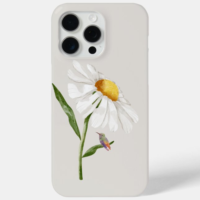 Hummingbird & Daisy Case-Mate iPhone Hülle (Rückseite)