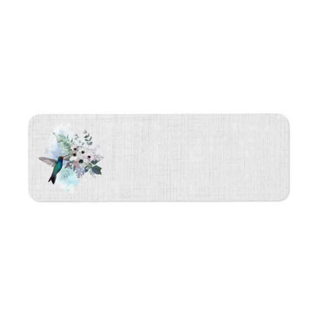 Hummingbird Floral Address Labels (Vorne)