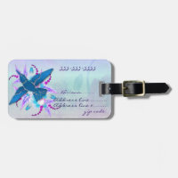 Hummingbird Floral Art Deco