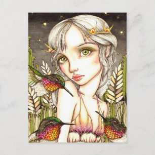 Hummingbird Flutter Postkarte