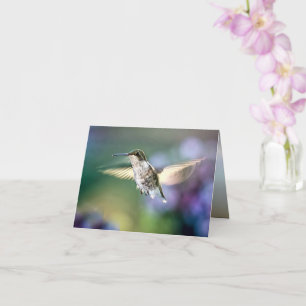 Hummingbird Flying Karte