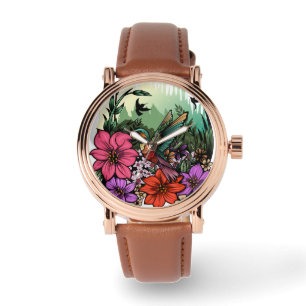 Hummingbird Garten Armbanduhr