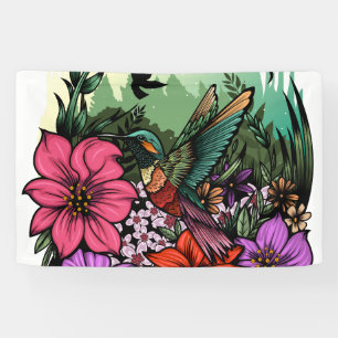 Hummingbird Garten Banner