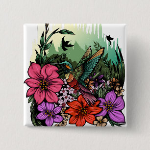 Hummingbird Garten Button