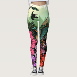 Hummingbird Garten Leggings