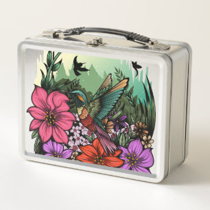 Hummingbird Garten Metall Brotdose