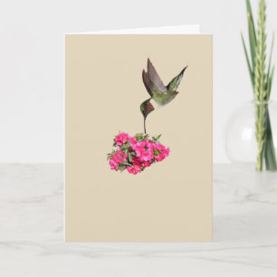 Hummingbird Geburtstag Karte