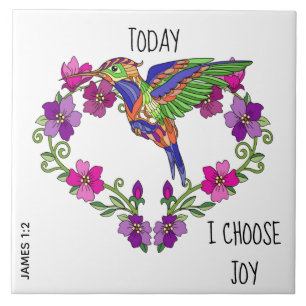 Hummingbird, Gedicht von James 1:2 Fliese