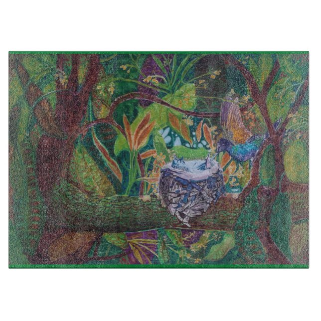 Hummingbird Glasschneider Schneidebrett (Vorderseite)