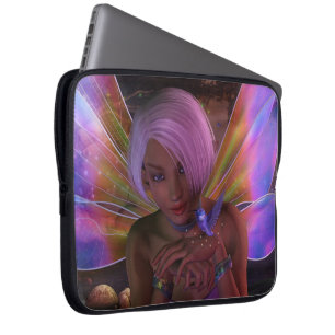 Hummingbird Guardian Fairy Fantasy Art Laptopschutzhülle