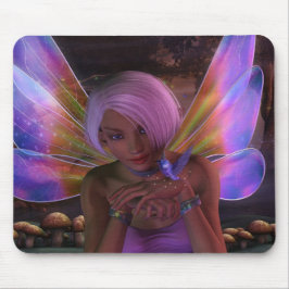Hummingbird Guardian Fairy Fantasy Art Mousepad
