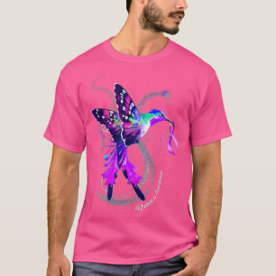 Hummingbird hält Lila Ribbon-Alzheimer-Kriege T-Shirt