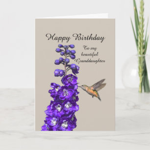 Hummingbird Happy Birthday Grandtochter Karte