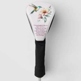 Hummingbird Harmonie mit Eleganter Hibiskus Golf Headcover
