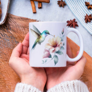 Hummingbird Harmonie mit Eleganter Hibiskus Kaffeetasse