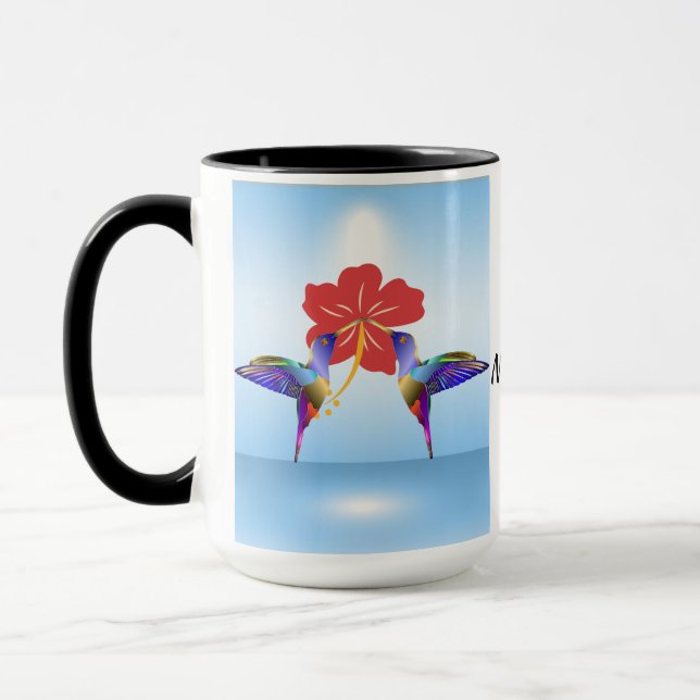 Hummingbird hat für Vogelliebhaber individuelle Ta Tasse (Links)