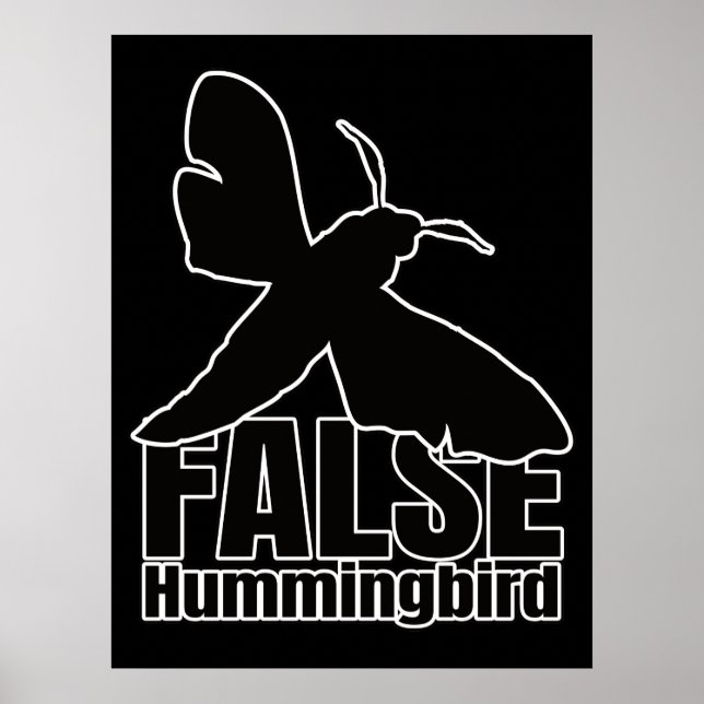 Hummingbird Hawk-Moth Butterfly - Entomologie Geek Poster (Vorne)